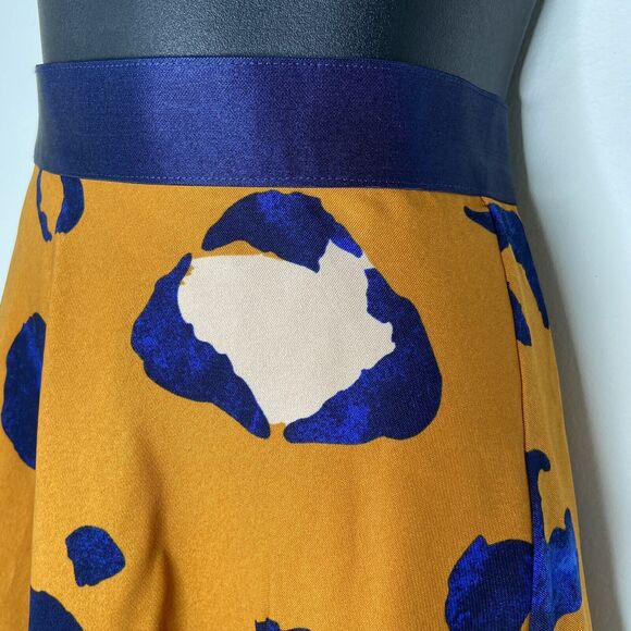 Leopard Print Skirt Size 10 PHILLIP LIM 3.1 for Target Multi-Color Circle Orange - Picture 4 of 12